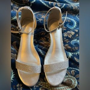 Silver dress shoes size 9